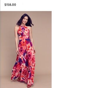 Eliza J floral print halter maxi dress
